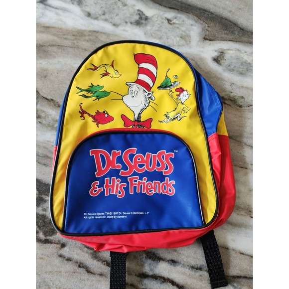 Other - Vintage 90s Dr. Seuss & His Friends Backpack 1997 Sandvik Chrildrens Kids